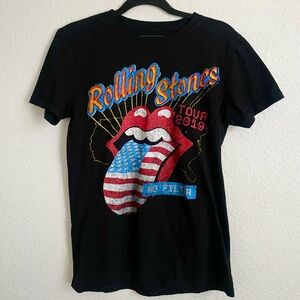 The Rolling Stones Black Graphic Tee
